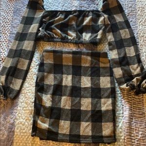 Top and skirt set